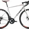 Vélo Route Cube 2019 Attain Pro Disc -Promos Vélos Route Store Velo route Cube 2019 Attain Pro Disc white n red